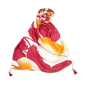 شال زنانه ام اند اچ مدل برگ