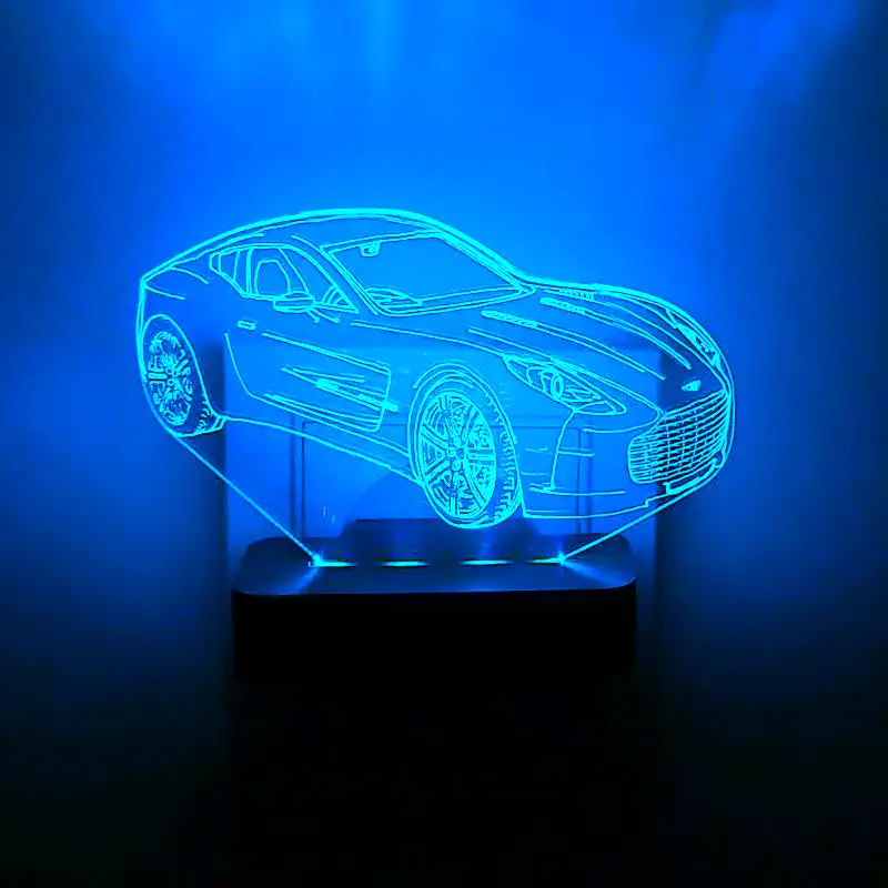 چراغ خواب اتاق کودک طرح ماشین مدل دیواری