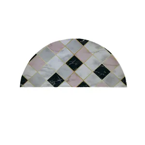 پادری مدل نیم دایره طرح کلاسیک کد 8615 سایز 90×45 سانتی متر