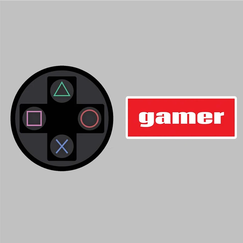 استیکر لپ تاپ طرح گیمر مدل gamer-2222235 مجموعه 2 عددی