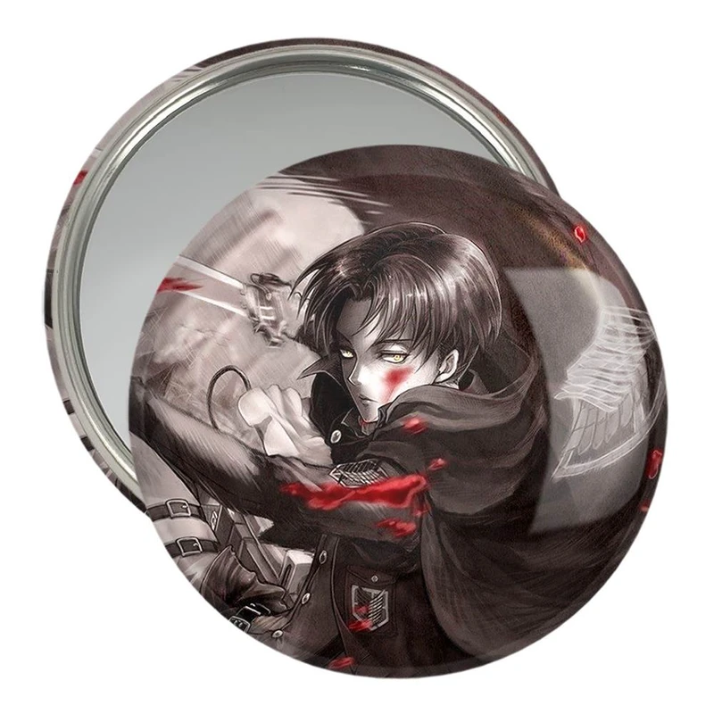 آینه جیبی خندالو مدل لیوای آکرمن انیمه اتک آن تایتان Attack on Titan  کد 10979