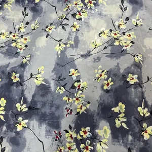 پارچه ملحفه عرض 2.4 متر مدل گلدار رنگ آبی