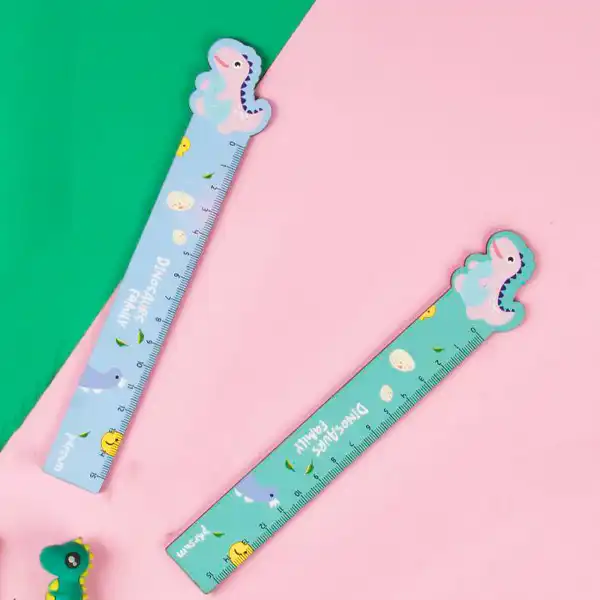 خط کش 15 سانتیمتری پرسام طرح دایناسور کد T2