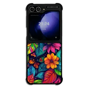 AKAM AMC-WSGZFLIP5-FLOWERS-36 Cover For Samsung Galaxy Z Flip 5