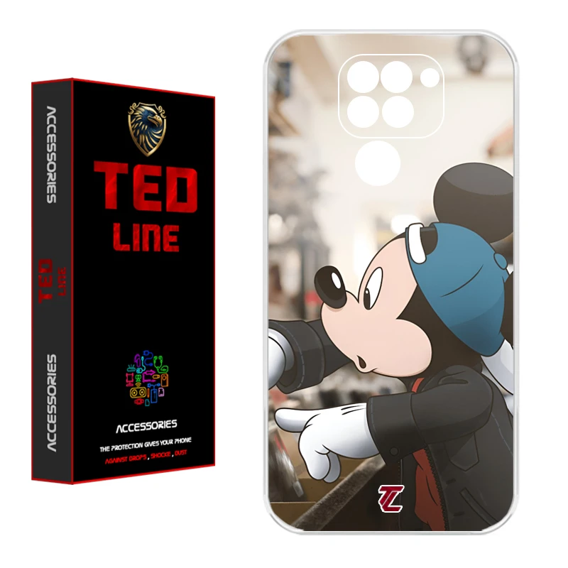 کاور تد لاین طرح میکی موس کد 1139 مناسب برای گوشی موبایل شیائومی Redmi Note 9 