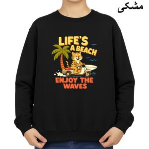 سویشرت زنانه مدل ببر موج سوار