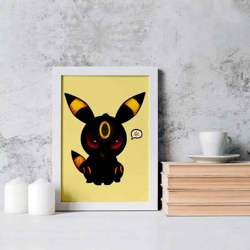 تابلو خندالو مدل امبرون انیمه پوکمون کد 17401