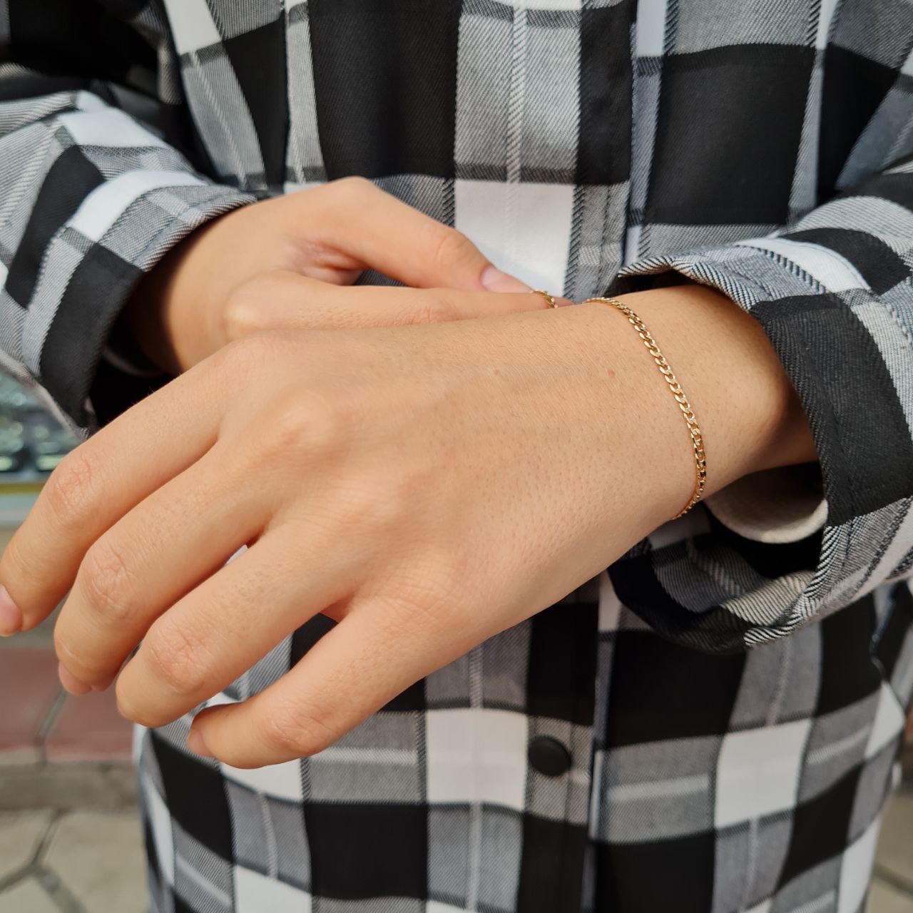 دستبند زنانه ژوپینگ مدل زنجیری ریز - - 2