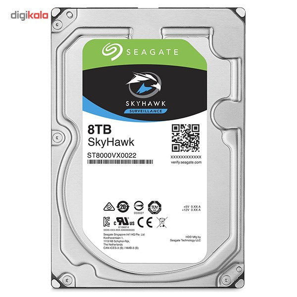 هارددیسک اینترنال سیگیت مدل SkyHawk ST8000VX0022 ظرفیت 8 ترابایت 1