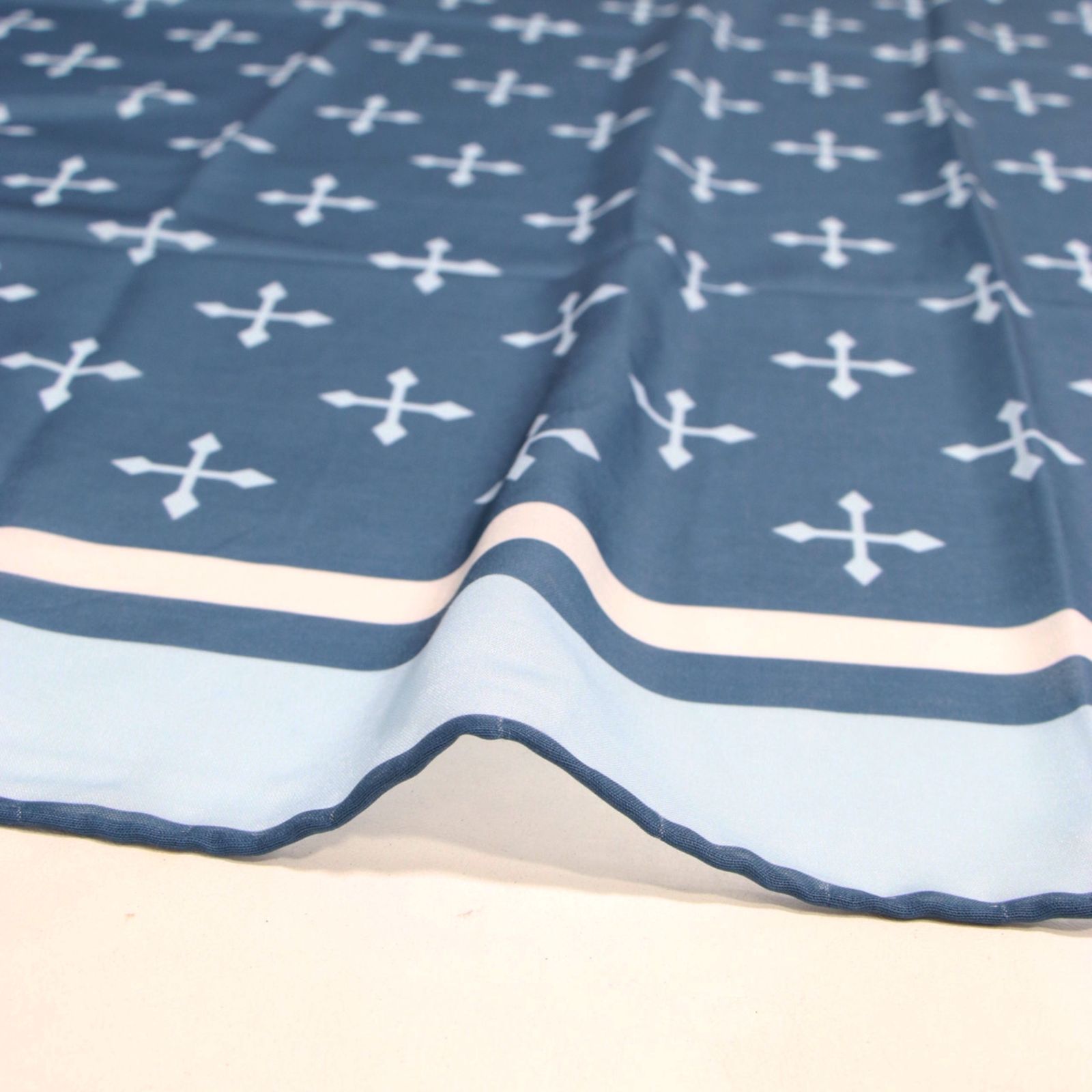 روسری زنانه مدل نخی جدید دور دست دوز قواره 110 کد ana-7095 -  - 29