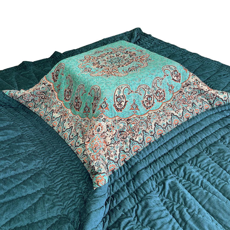 لحاف کرسی طرح نازخاتون کد20025 سایز400×400سانتی متر