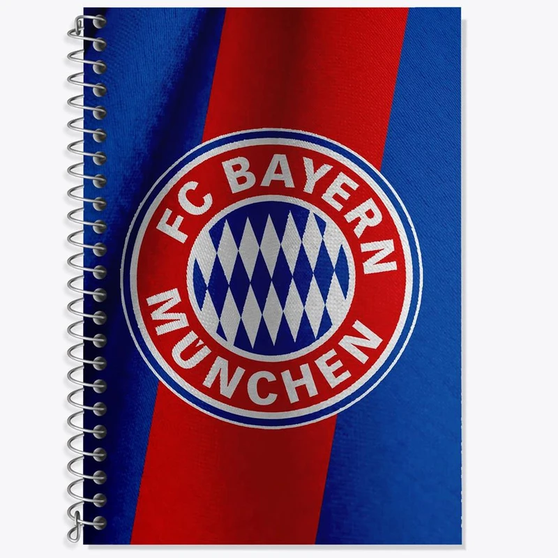 دفتر زبان 50 برگ خندالو مدل دو خط طرح باشگاه بایرن مونیخ کد 26653