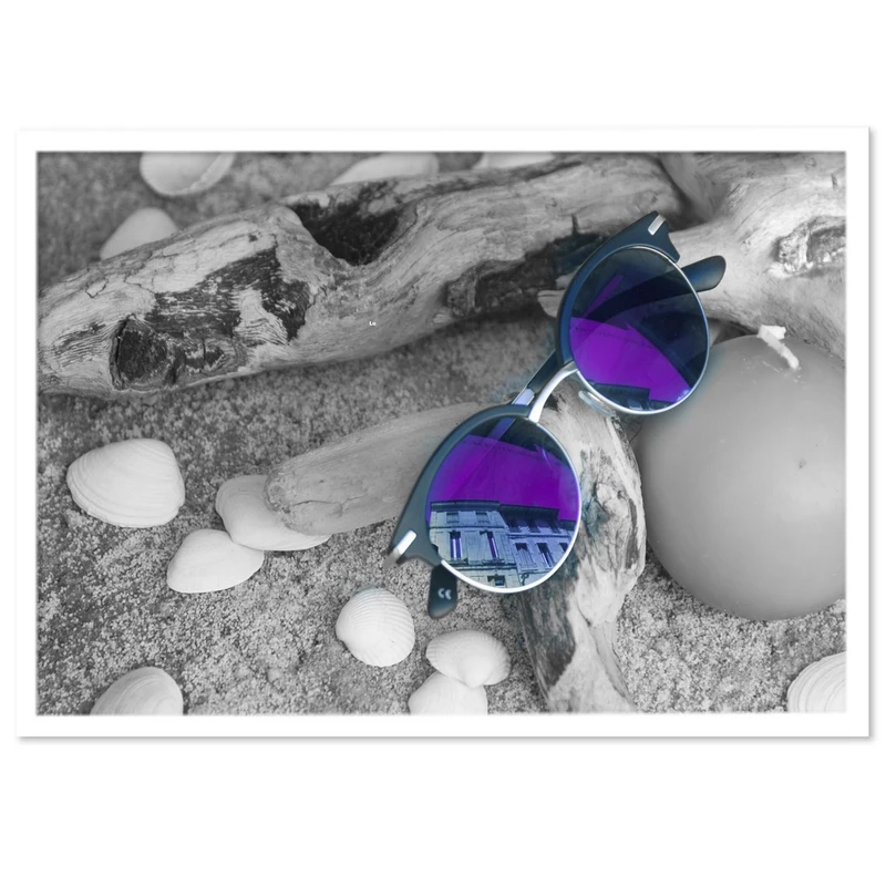 تابلو بکلیت طرح عینک دودی مدل W-14770