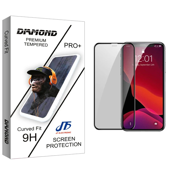 محافظ صفحه نمایش سرامیکی جی اف مدل Diamond glass مناسب برای گوشی موبایل اپل iPhone 12 Pro Max