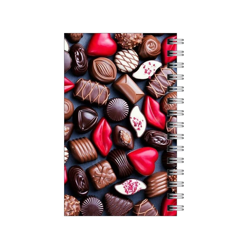 دفترچه یادداشت مدل to do list طرح پترن شکلات های رنگی کد 8693210
