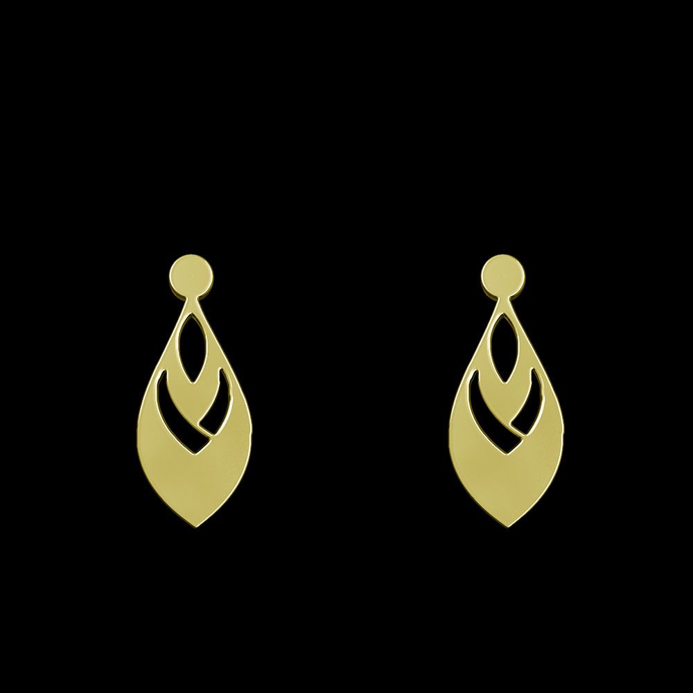گوشواره طلا 18 عیار زنانه مدوپد مدل اشک کد GA1-10500 -  - 1