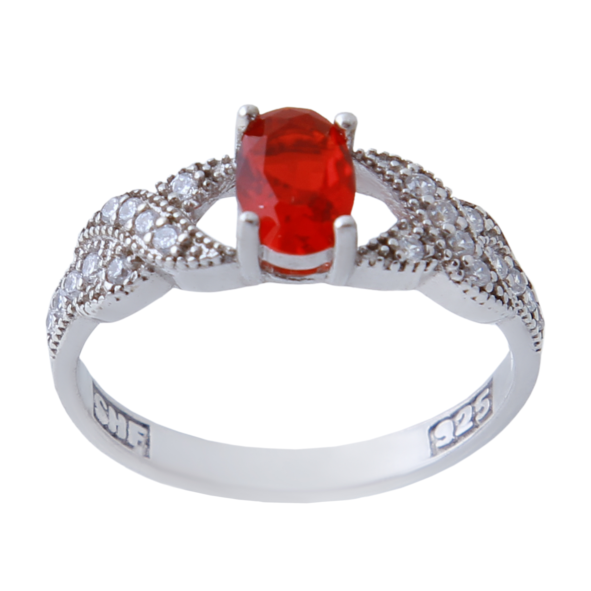  انگشتر نقره زنانه بازرگانی میلادی کد AWR_594