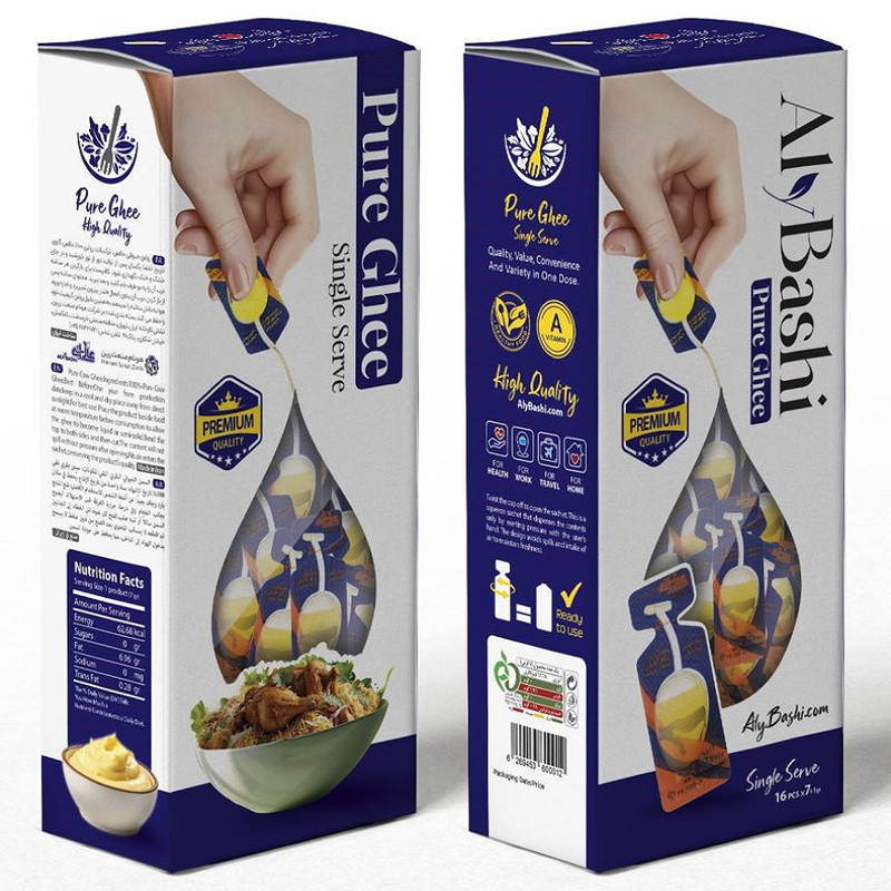 روغن حیوانی تکنفره عالی باشی بسته 16 عددی