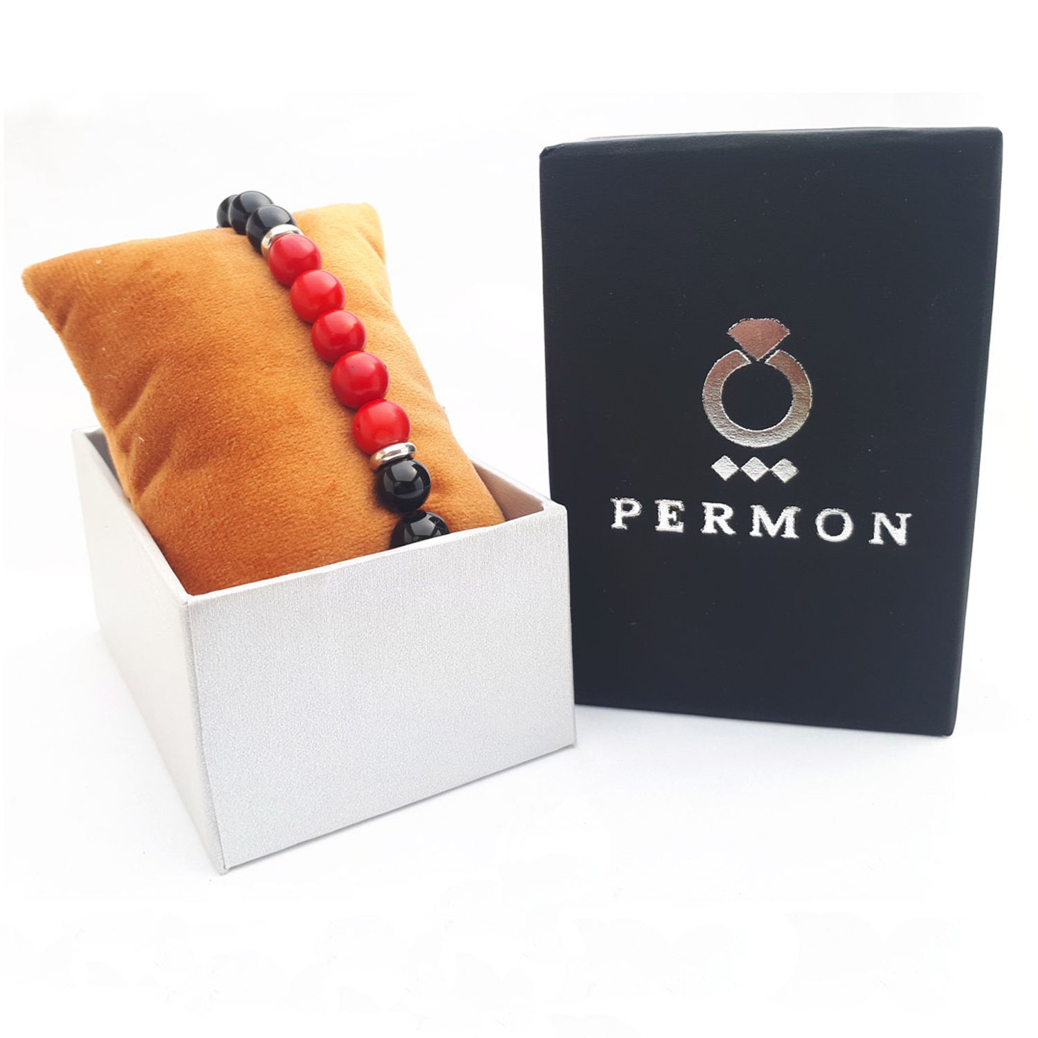 دستبند نقره پرمون مدل مرجان - - 7