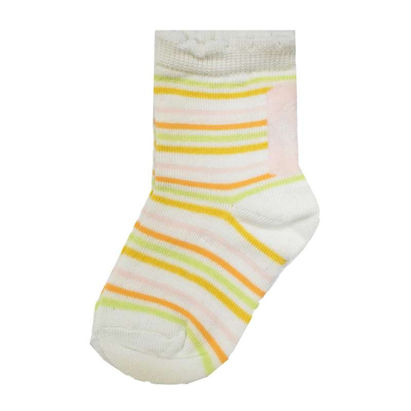 جوراب ساق کوتاه دخترانه مدل راه راه کد 08