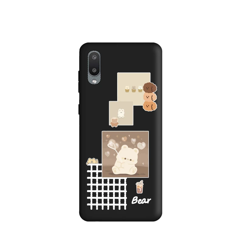 کاور قاب گوشی طرح قاب عکس خرس دخترونه کد k130 مناسب برای گوشی موبایل سامسونگ Galaxy A02 /A022