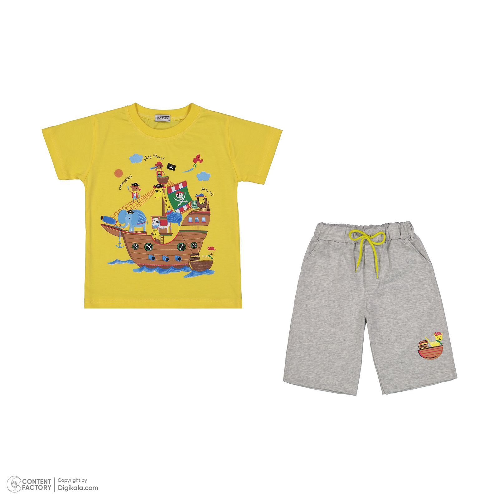ست تی شرت و شلوارک پسرانه ایزی دو مدل 8561165 -  - 12
