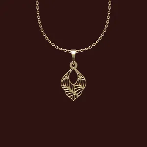 گردنبند طلا 18 عیار زنانه مدوپد مدل هندسی کد X2-1-1157