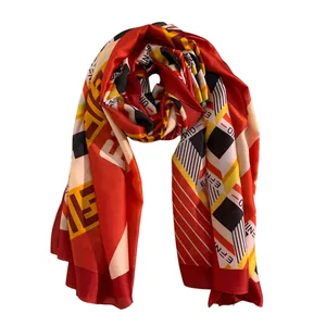 شال زنانه مدل ابریشم کد 09557