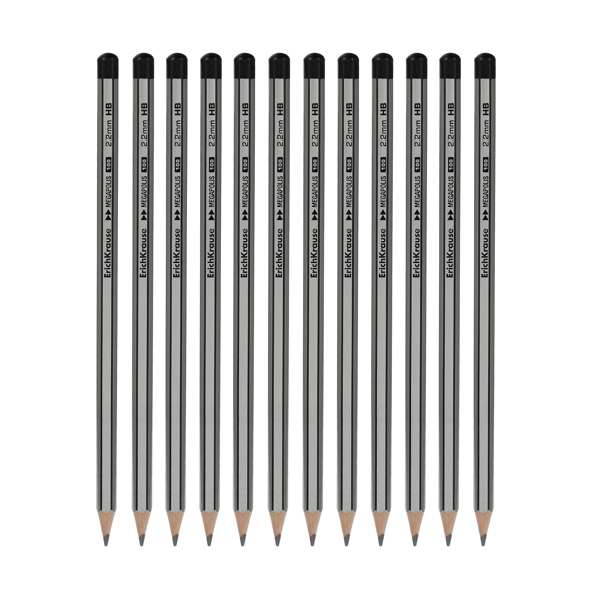 مداد مشکی اریک کراوزه مدل مگاپلیس کد 32860 بسته 12 عددی