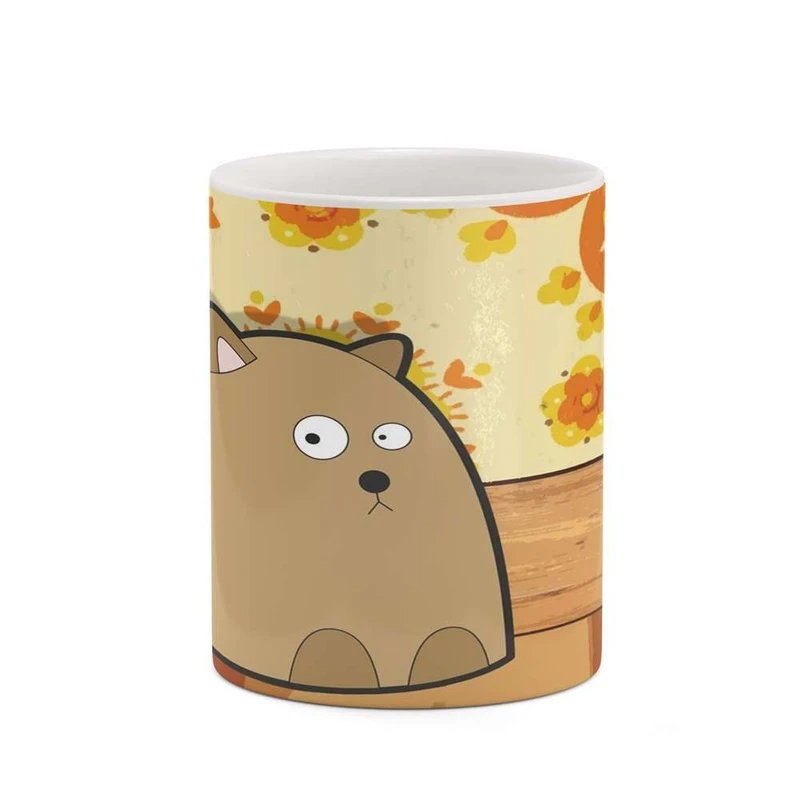 ماگ کاکتی مدل نقاشی کارتونی کد mgh18714