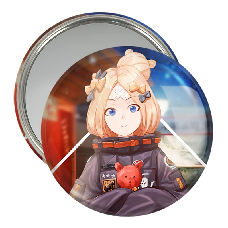 آینه جیبی خندالو مدل دختر انیمه ای  کد 18044