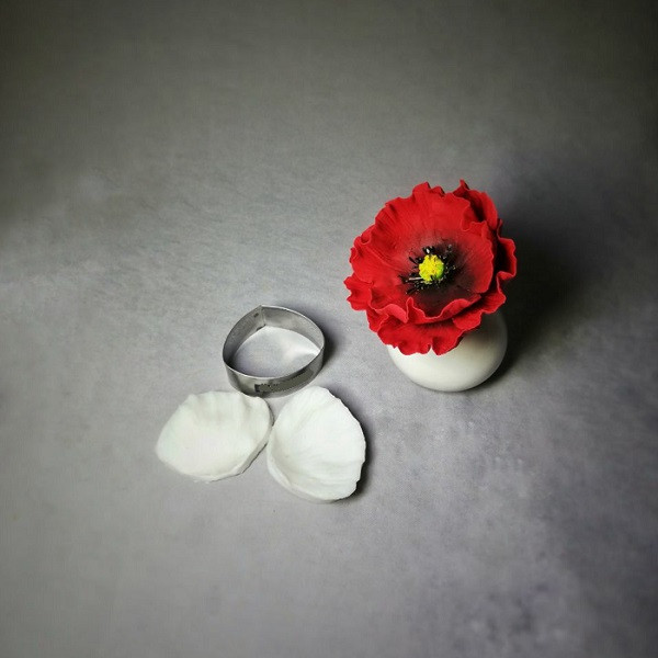 سیلیکون قالب گیری به گز مدل گل شقایق مجموعه 3 عددی