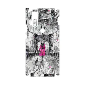 MAHOOT Collage of Catwalk Bridge-FullSkin Cover Sticker for Motorola One Hyper