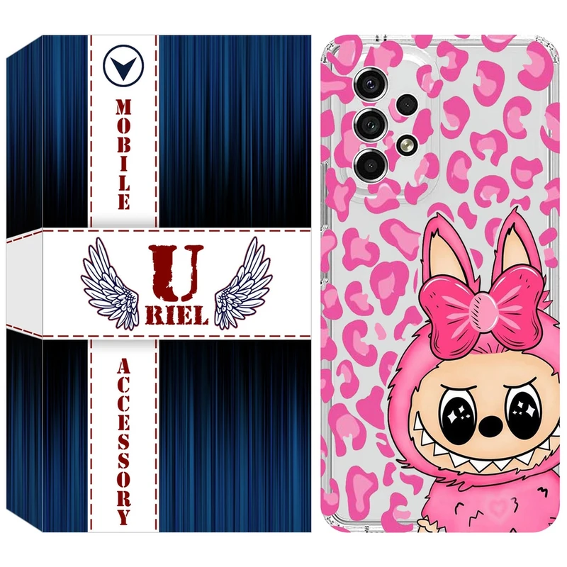 کاور یوریل مدل Clear کد 107 طرح لبوبو مناسب برای گوشی موبایل سامسونگ Galaxy A33