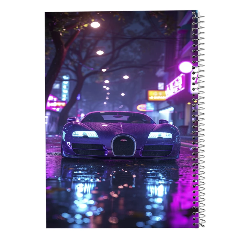 دفتر ژورنال نویسی 50 برگ مدوپد مدل نقطه ای طرح need for speed کد DF13583