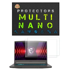 Multi Nano X-S2N Model Transparent Screen Protector For MSI Thin 15 B12UCX 15.6 inch 2023 Laptop Pack Of 2