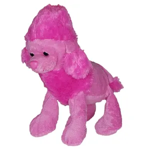 عروسک طرح سگ مدل پودل کد 751 ارتفاع 25 سانتی‌متر