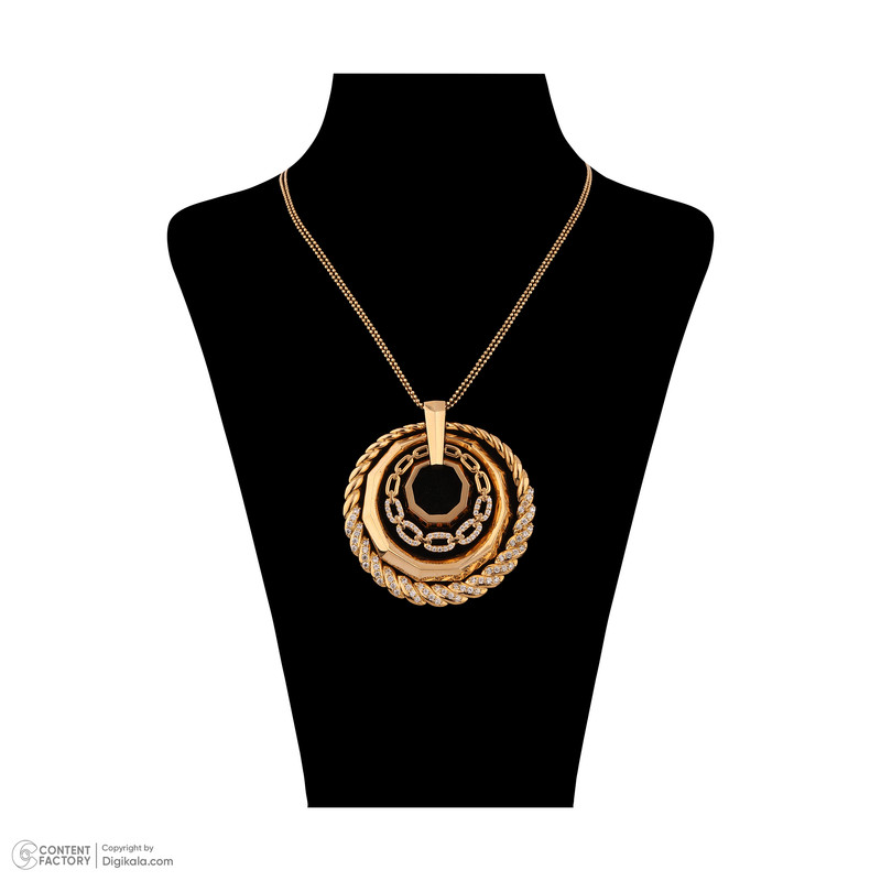 گردنبند طلا 18 عیار زنانه با طرح گوی ساده صلاحی گلد مدل 17154