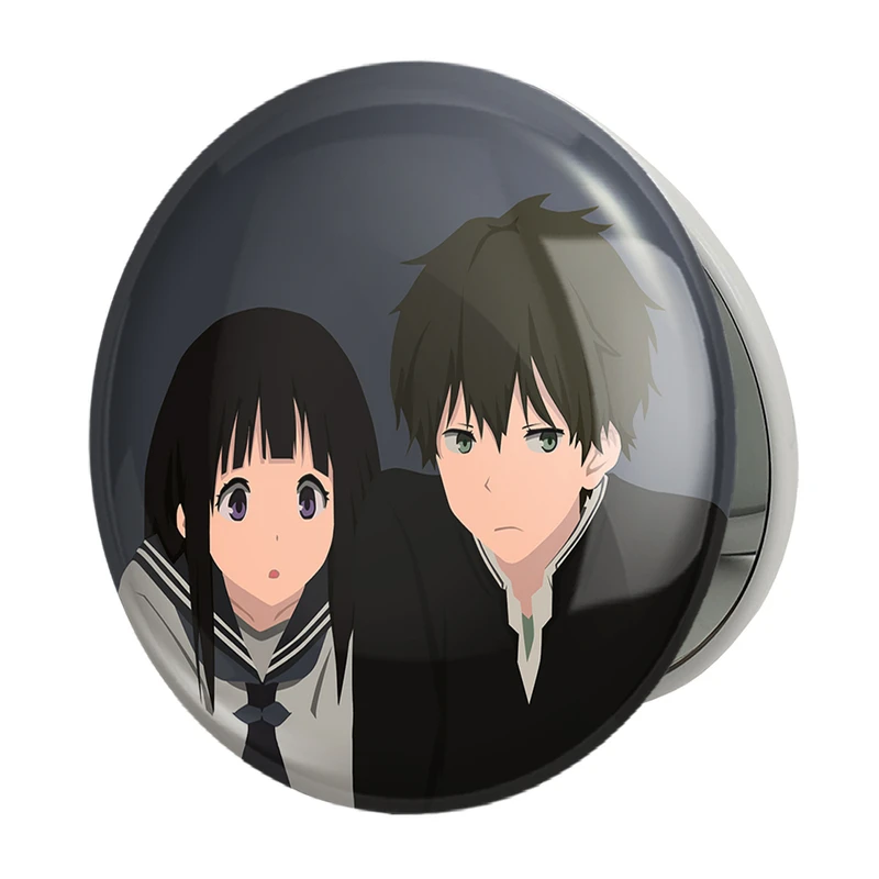 آینه جیبی خندالو طرح اورکی و چیتاندا انیمه هیوکا Hyouka مدل تاشو کد 17089 