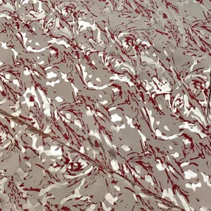 پارچه لباس عرض 1.5 متر مدل ژاکارد ابریشم۵ رنگ کرم