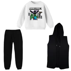 ست 3 تکه لباس راحتی بچگانه مدل ماینکرفت کد 17