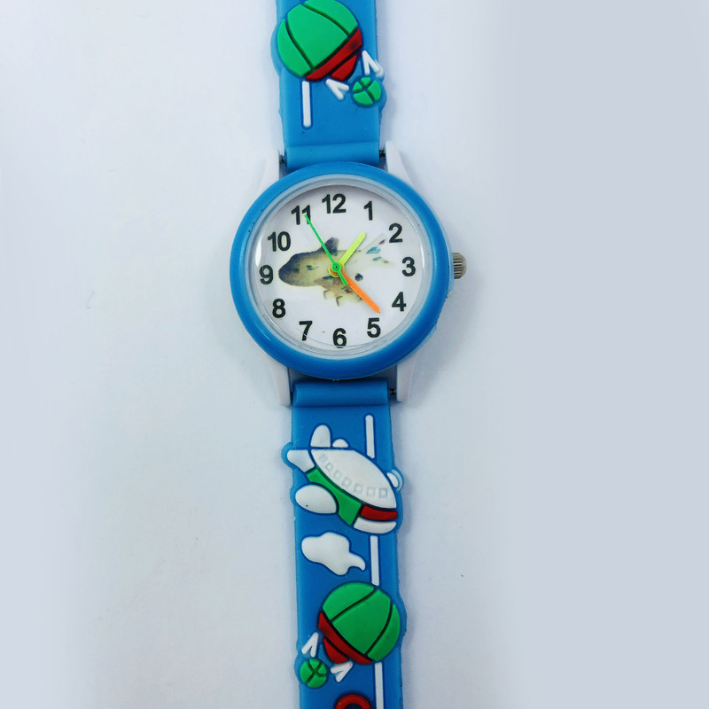 ساعت مچی عقربه ای بچگانه مدل هواپیما ساعت مچی عقربه ای بچگانه مدل هواپیما