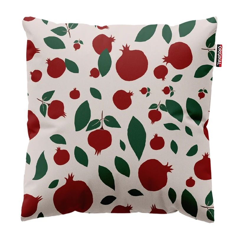  کوسن پاد آفرین طرح انار یلدا کد 4010 سایز 30*30 سانتی متر