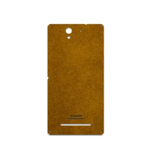 MAHOOT Brown-Chamois-Leather Cover Sticker for Sony Xperia C3 Dual