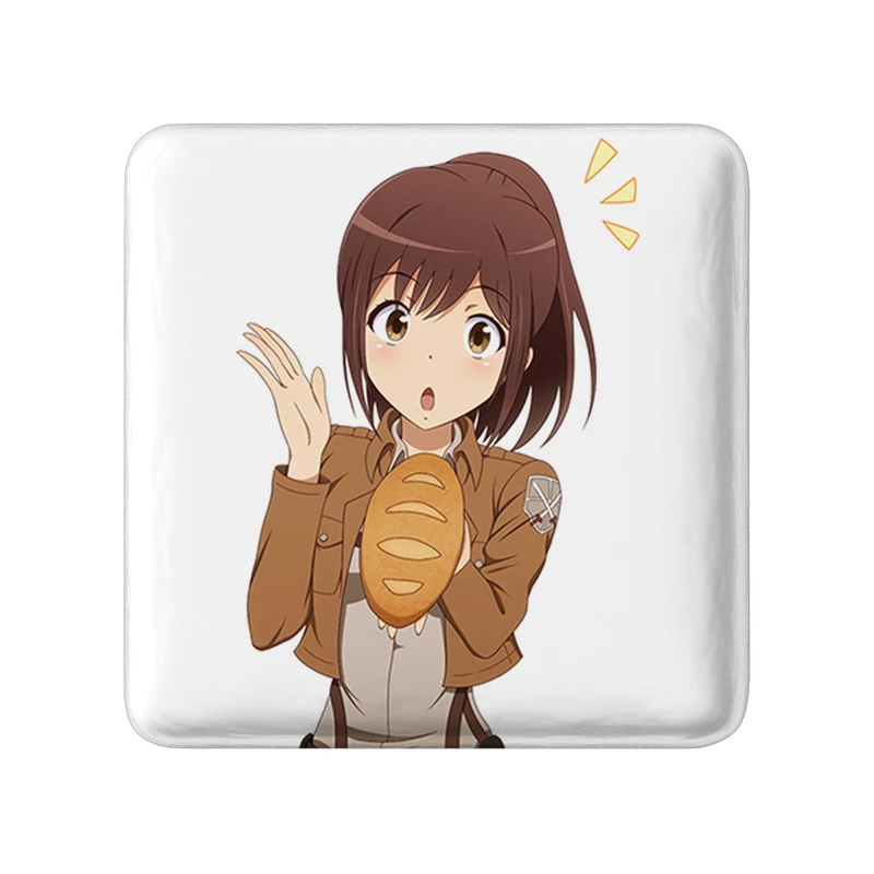 مگنت خندالو طرح ساشا انیمه اتک آن تایتان Attack on Titan  مدل مربعی کد 18559