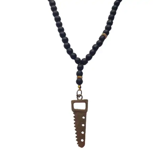 گردنبند مردانه مدل اره کد NC018