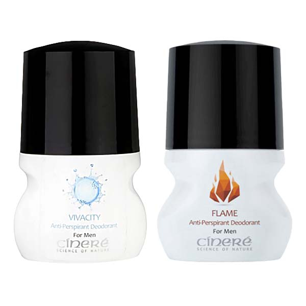 رول ضد تعریق مردانه سینره ٰمدل Vivacity Flame حجم 50 میلی لیتر مجموعه 2 عددی
