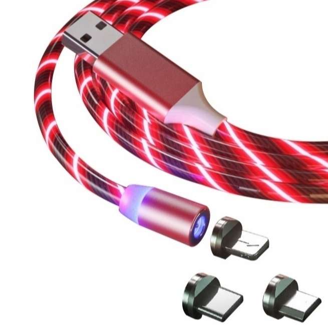 کابل تبدیل USB به لایتنینگ/USB-C/microUSB مدل F1D0 طول 1 متر