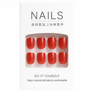 ناخن مصنوعی دست نیل مدل Grmz بسته 24 عددی