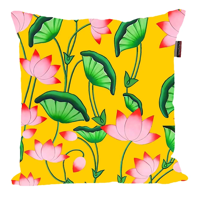 کوسن پاد آفرین مدل نیلوفر طرح گل کد PK30071